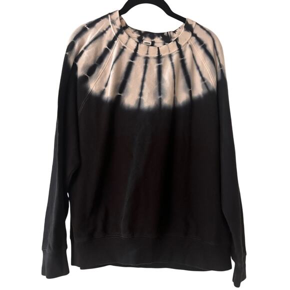 Old navy white and navy blue tie die ombré French terry sweatshirt size medium - Picture 1 of 4